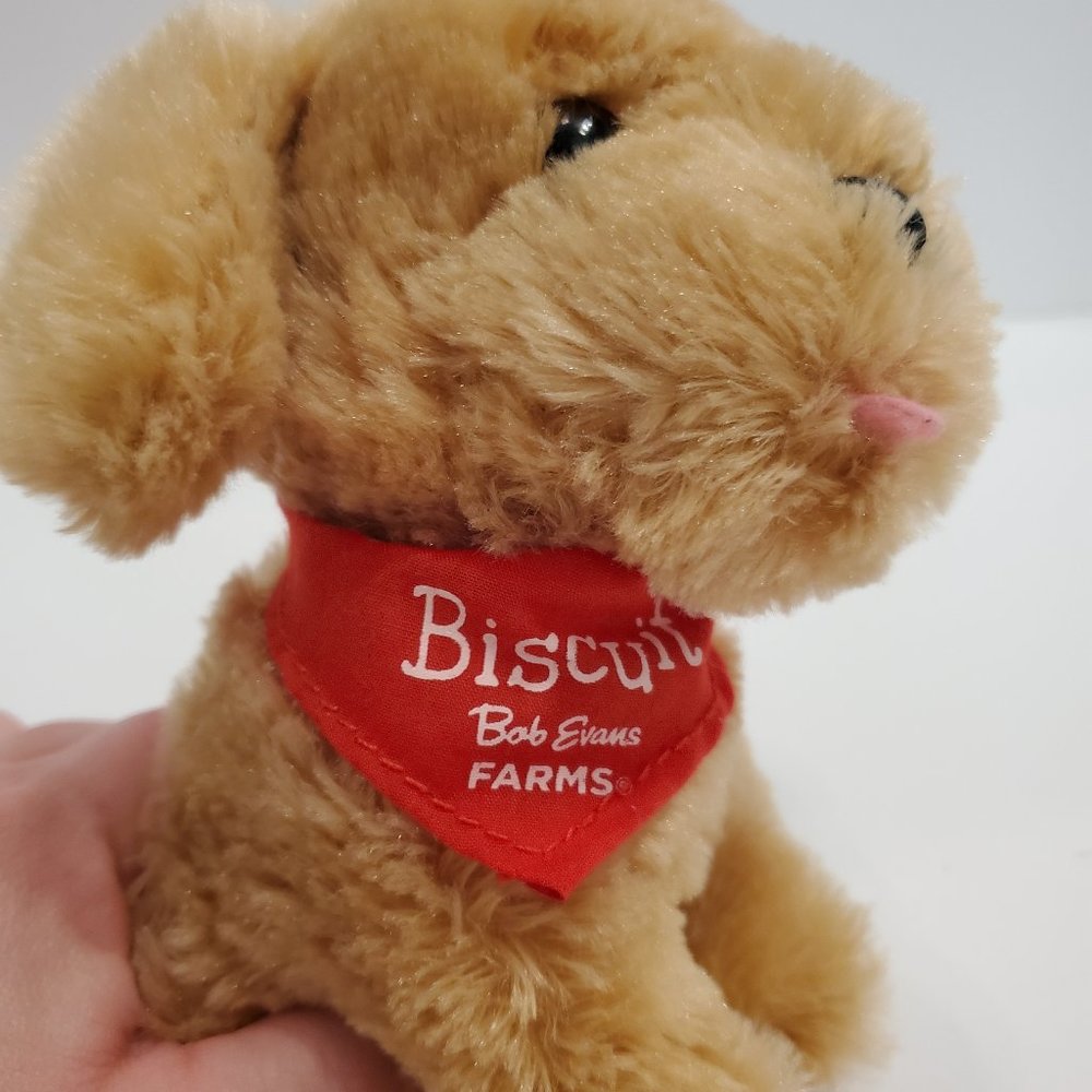 Bob Evans Biscuit Dog Puppy Brown Tan Stuffed Animal Plush Toy